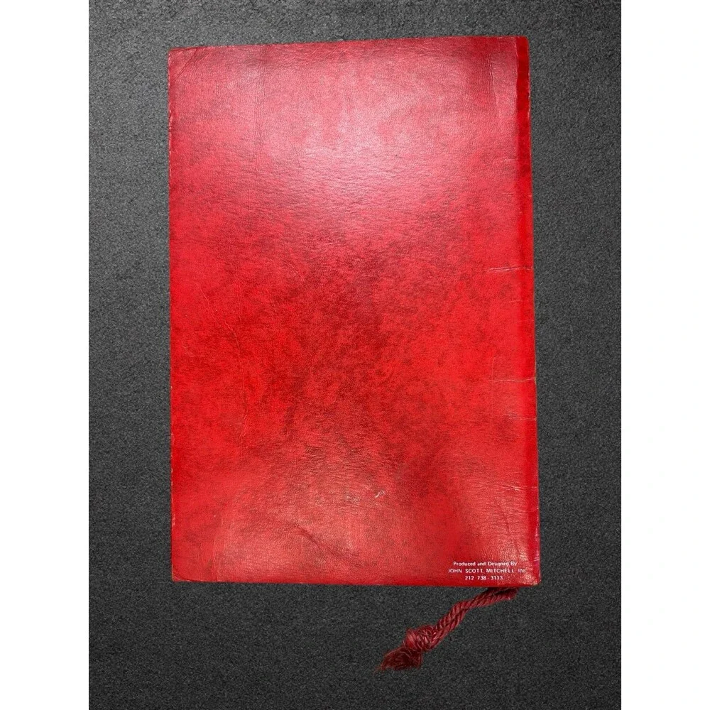 Vintage San Remo Restaurant Menu San Francisco California 1960s Red Tassel Cover